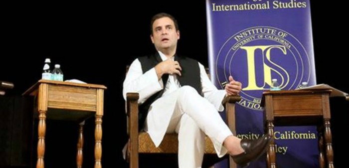 बर्कले यूनिवर्सिटी ऑफ कैलिफोर्निया में राहुल गाँधी ने की पीएम मोदी की तारीफ