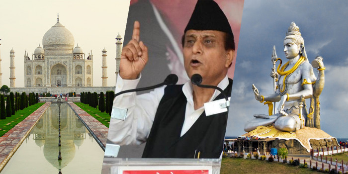 ताजमहल को तोड़ दें और बनाये शिवमंदिर हम देंगे साथ: आजम खान