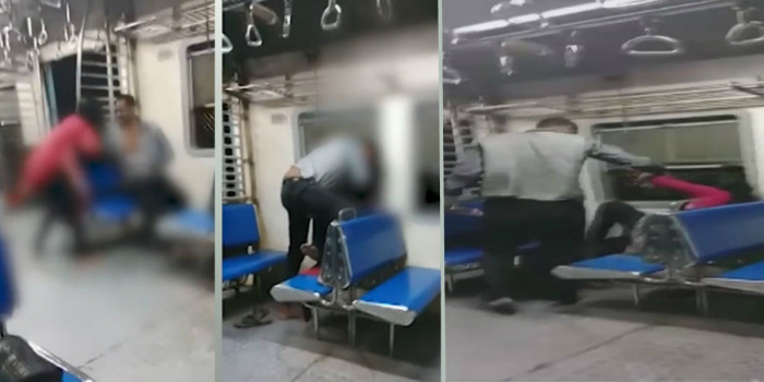 मुंबई: लोकल ट्रेन में महिला के साथ नशे में धुत शख्स ने की बदसलूकी, वीडिओ हुआ वायरल