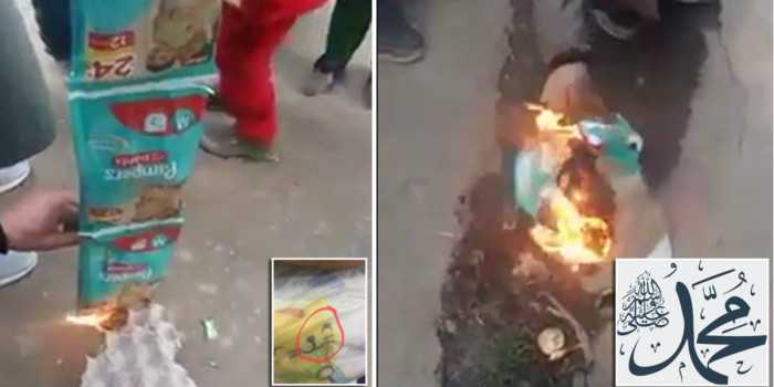 पैम्पर्स नैप्पी पर बने बिल्ली की आकृति में दिखा ‘पैगम्बर’ का नाम, मुसलमानों ने किया विरोध