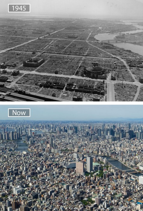 10 Before & After Pictures Of Famous Cities From The World