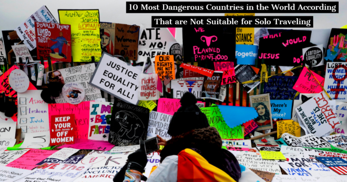 10 Most Dangerous Countries You Shouldn’t Dare to Visit Alone (GPI-2019)