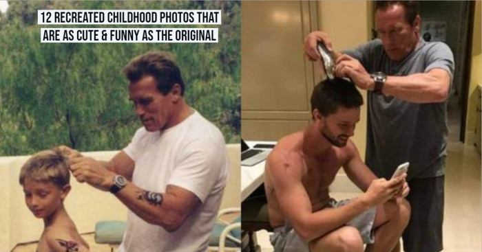 12 Recreated Childhood Photos That Are As Cute & Funny As the Original