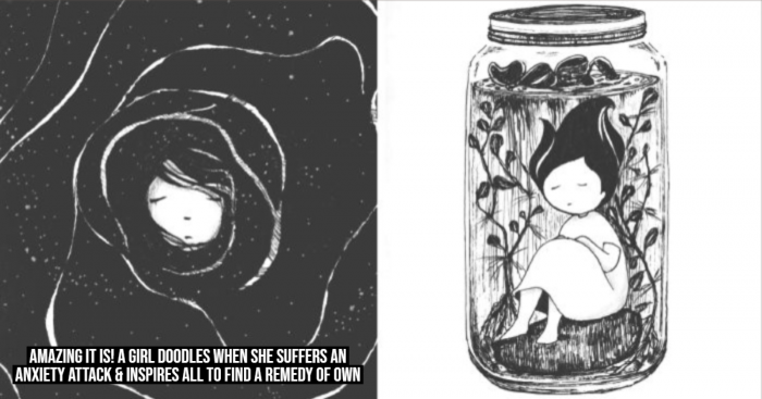 15 Awe-Inspiring Creations by Girl Who Doodles in Time of Anxiety Attack