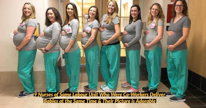 9 Labour Unit Nurses Deliver Babies Together & are Winning the Internet