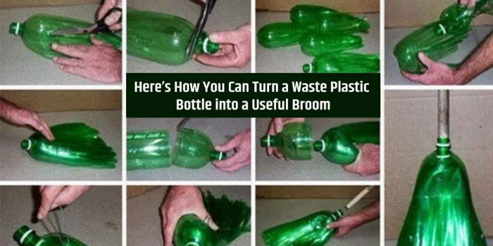 A Simple Way to Turn a Waste Plastic Bottle into a Broom