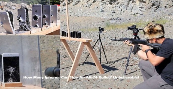 How Many iphones Can Stop an AK-74 Bullet? Unbelievable!