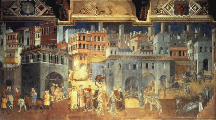 Medieval Paintings from the Different Periods of Middle Ages