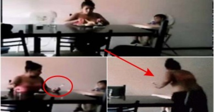 OMG! Babysitter Slapping a Kid Caught in a Camera