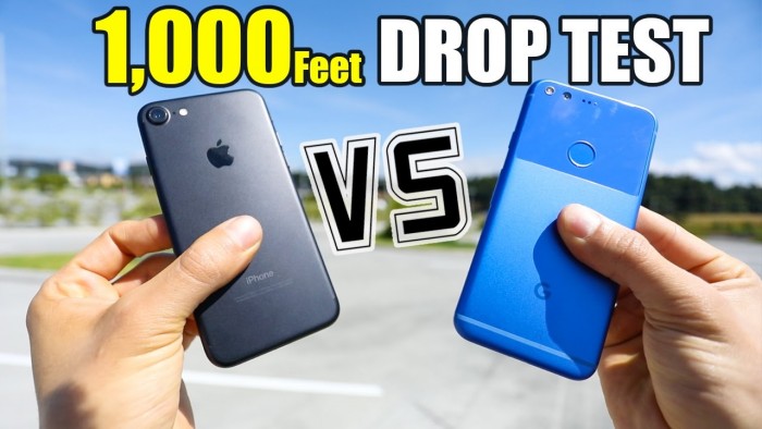 Who Wins The 1000 Feet Drop Test? Google Pixel Or iPhone 7